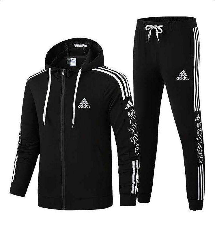 Adidas | Men’s Tracksuits Sports Sweatsuits with Hoodi Full Zip Jackets ...