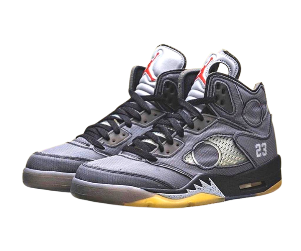 jordan 5 grey and red