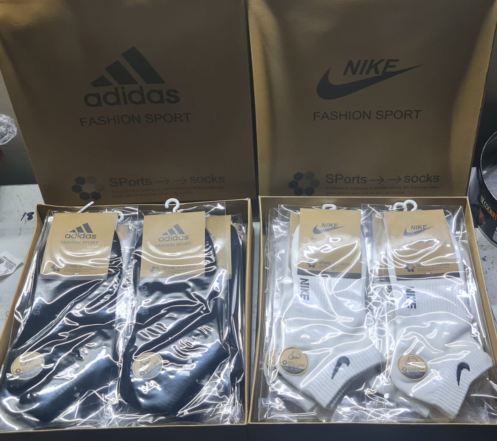 Nike Ankle Socks Gift box of 12 Master Quality Dxbrunners