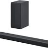 LG Sound Bar and Wireless Subwoofer S40Q - 2.1 Channel, 300 Watts Output, Home Theater Audio Black