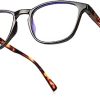 Baytion Blue Light Eyewear，Blue Light Blocking Glasses Men Women, 16.5g Ultra Light PC Computer Eyewear Filter Blue Light Digital Devices [Tortoise Shell Arm Frame] [No Prescription]