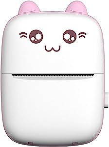 Portable Mini Pocket Printer BT Thermal Printer with Thermal Printing Paper USB Cable for Note Photo Web Document Printing