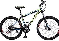 VLRA BIKE Mountain Bike 26 inch| 21 Speed |Sturdy Carbon Steel Frame Bike| Fronk Fork Suspension System | For Men and Women| (Green, 24)