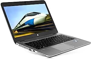 HP EliteBook 840 G3 Intel Core i5 6th Generation 8GB DDR4 RAM 256GB SSD 14" Screen FHD Windows 10 Pro 64-Bit Silver Laptop (Renewed) With 15 days itsizer golden warranty