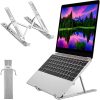 Adjustable Laptop Stand, Portable Aluminium Laptop Riser Laptop Holder for Desk, Foldable Ventilated Cooling Computer Support Stand for Apple MacBook Pro/Air, HP, Sony, Dell, More 10-15.6”