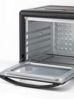 BLACK+DECKER 2000W 55L Toaster Oven, 90-230° Temp Setting Double Grill And Double Glass Door For Safety+Multiple Accessories, With Rotisserie For Toasting Baking Broiling TRO55RDG-B5 2 Years Warranty