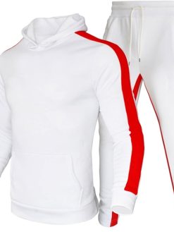 WFEI Men's Tracksuit Winter Male Fashion Fleece Suit Sports Jogger Tracksuits Men's Sets Hoodies Sportswear Suit