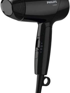 Philips Essential Care. Thermoprotect. Foldable. 1200W. Dc Motor. 3 Heat/Speed Settings + Cool Shot. No Ions. Easy Storage Hook. Concentrator. 1.5M. 3 Pin, Bhc010/13. 2 Years Warranty