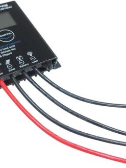 HUINETUL 30A PWM Solar Charge Controller IP68 Waterproof Fit for Lithium ion Lifepo4 Lead-Acid Battery