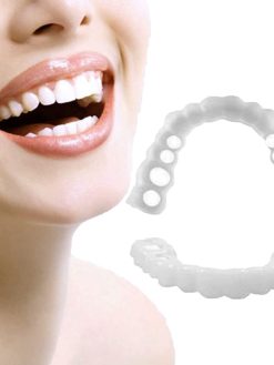 2 Pairs Instant Veneers Dentures for Men and Women, Customizable Temporary Fake Teeth, Teeth Improve Smile, Perfect Braces and Whitening Substitutes, Suitable for Everyone with