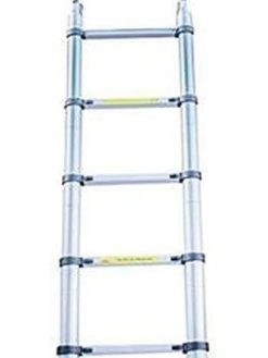 Telescopic ladder of aluminum, 4.4 m, removable, multi-purpose, retractable