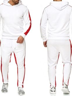 WFEI Men's Tracksuit Winter Male Fashion Fleece Suit Sports Jogger Tracksuits Men's Sets Hoodies Sportswear Suit