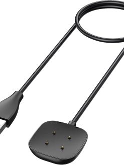Charger for Fitbit Versa 4 /Sense 2 /Versa 3/Sense, 50cm/1.65ft 100cm/3.3ft USB Charging Station Charger Cable Cable for Fitbit Versa 4/Versa 3/Sense (50cm)