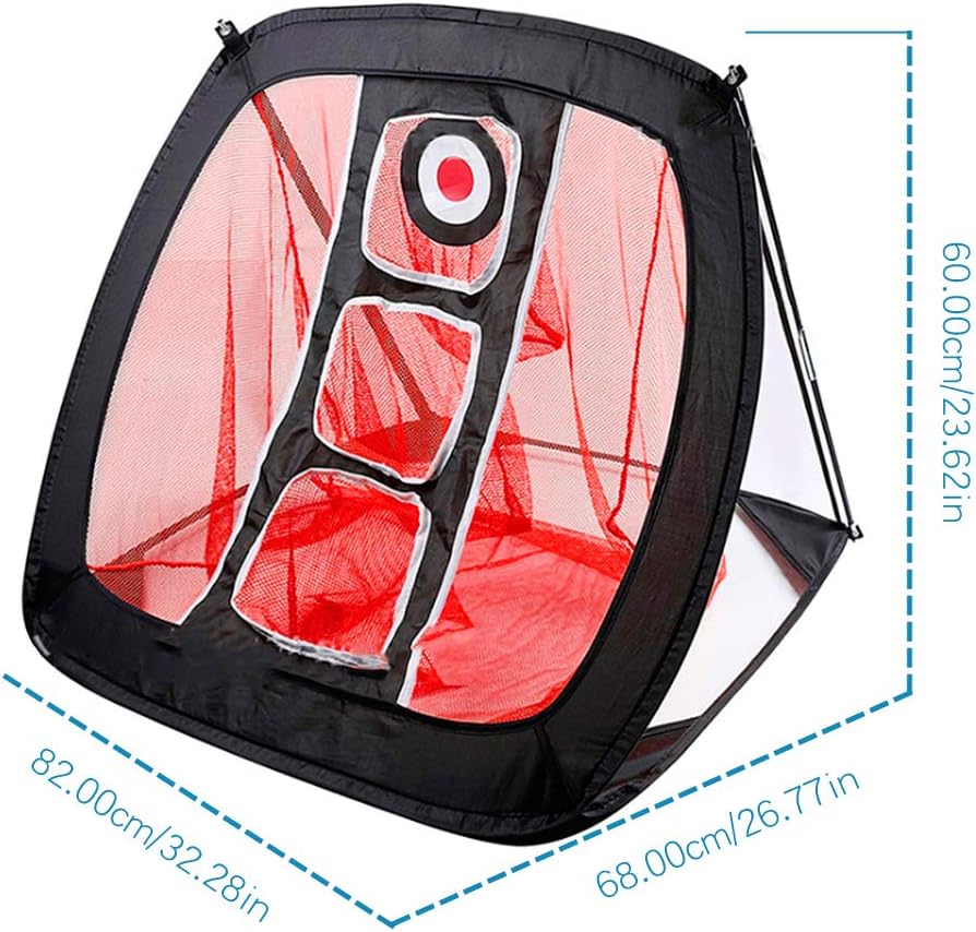 Pop Up Golf Chipping Net Indoor Outdoor Collapsible Golf Accessories  Golfing Target Net - for Accuracy and Swing Practice