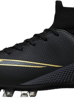 Boys Football Boots, Unisex Soccer Trainers Kids Soccer Training Shoes Girls Running Shoes Outdoor Teenager Football Sneakers