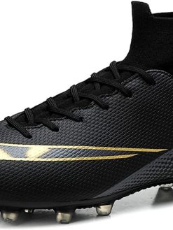 Boys Football Boots, Unisex Soccer Trainers Kids Soccer Training Shoes Girls Running Shoes Outdoor Teenager Football Sneakers