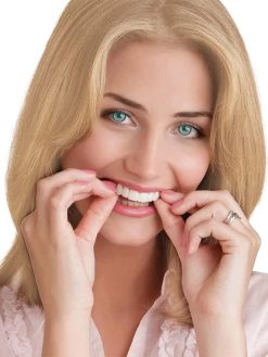 2 Pairs Instant Veneers Dentures for Men and Women, Customizable Temporary ​Fake Teeth, Teeth Improve Smile, Perfect Braces and Whitening Substitutes, Suitable for Everyone with