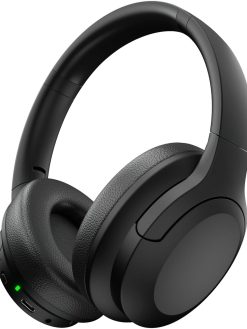 Headphones, Bluetooth 5.1 & Wireless Headphones, Active Noise Cancelling, Over 35 Hours Use, Noise Reduce 25dB, ANC Earphones, CVC 8.0 Mic for TV PC Cellphone, Hi-Fi Audio Sound, USB-C Fast Charging