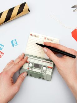 UK | Greeting Card Voice Recorder Send A Sound Recordable Blank Cards for All Occasions Birthday Card/Thank You Cassette Tape Shaped Recording Device