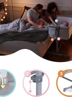 Kinderkraft - Neste Up Baby Cot - Melange