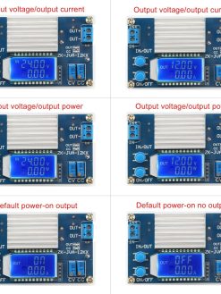 DROK DC Buck Converter, 5.3V-32V to 1.2V-32V 12A Adjustable Power Supply, 5v 9v 12v 24V 30V 32V Step Down Voltage Regulator with LCD Display Volt Transformer Reducer CC CV for RV Solar Panel Golf Cart
