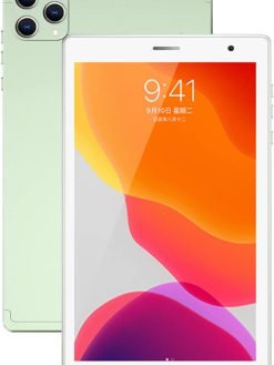 C Idea 7"Inch Smart Tablet CM513 Pro - 5G Android Tab With 256GB Rom+6GB Ram,Quad-Core,Wifi - 5G/LTE Kids Tablet Pc With Smart Cover (Green)