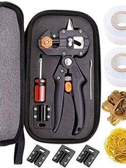 Rag & Sak® Household Garden Grafting Tool Set Fruit Tree Professional Pruning Shears Garden Fruit Tree Branch Cutting Grafting Tools Kit with 3 Type Blades (Advanced)