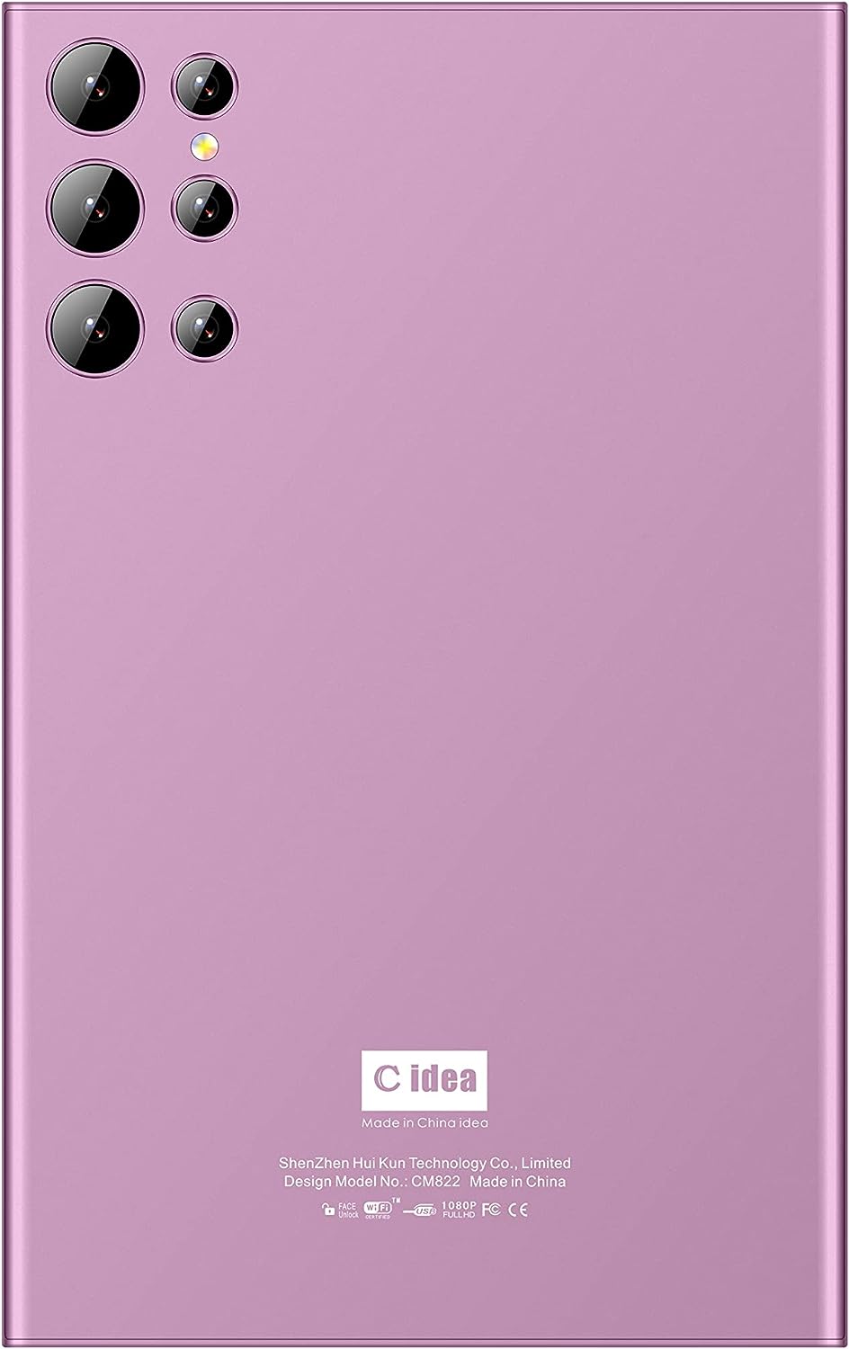 C idea CM822 Smart 8" Screen Kids Tablet - Android Tab Wi-Fi and Single SIM 5G LTE,Zoom and Microsoft Supported (Purple)