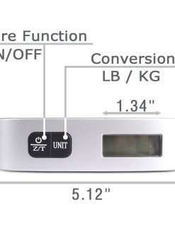 Camry Digital Luggage Scale Up tp 50 kg, Silver EL10-31P