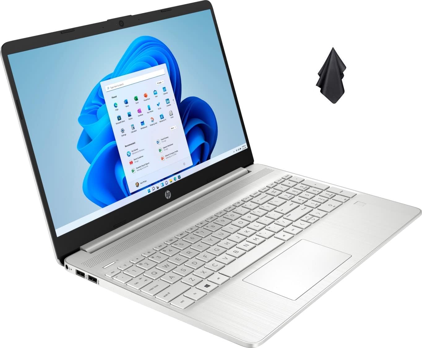 HP Pavilion 15 Laptop, 15.6" FHD IPS Anti-Glare Display, 11th Gen Intel Core i5-1135G7, Intel Iris Xe Graphics, 16 GB RAM, 512 GB PCIe SSD, Long Battery Life, Fingerprint Reader, Silver, Windows 11