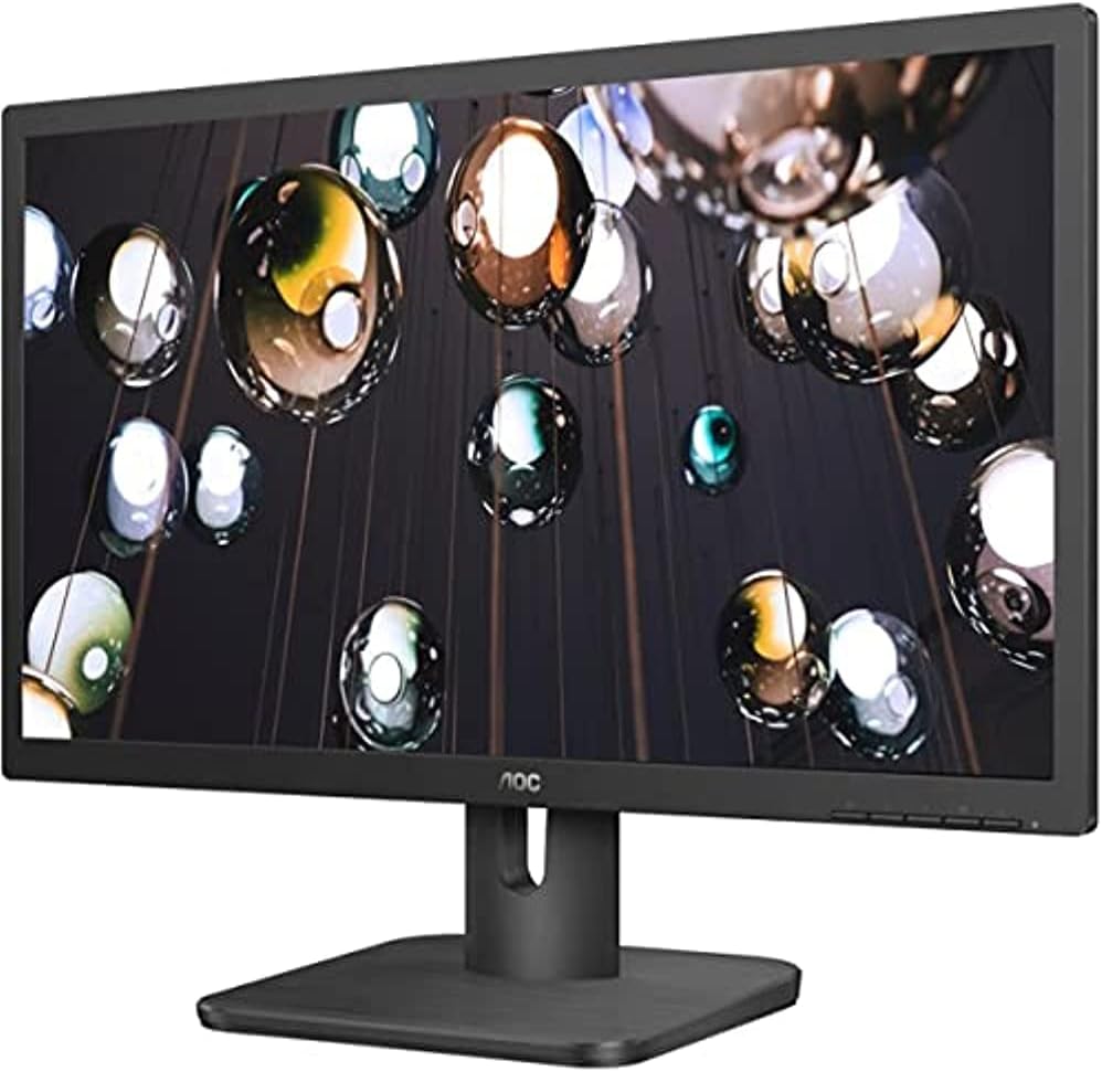 AOC 20E1H 19.5in HD 1600x900 Monitor, 5ms, HDMI/VGA, EPEAT Silver
