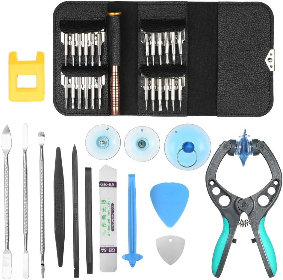 DIY 38 in 1 Mobile Phone Screen Opening Pliers Repair Tools Kit Screwdriver Pry Disassemble Screwdrivers Fix Tool Set for iPhone Samsung Sony Cellphone Laptop