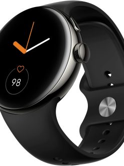 Parsonver Smart Watch Answer Make Call, AMOLED Always-on Display Bluetooth Calling Smartwatch for Android and iOS Phones with Fitness Activity Tracking, Sleep Monitor, Pedometer, Black, AIROR1