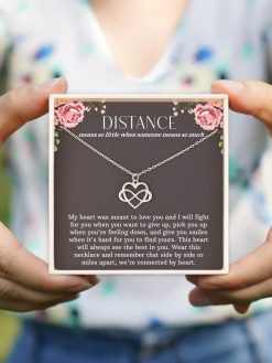 RareLove Gifts for Girlfriends, Long Distance Relationship Gifts, Girlfriend Romantic Birthday Necklace 925 Sterling Silver Tiny Infinity Heart Necklaces for Girlfriends from Girlfriends Boyfriend