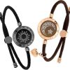 Long Distance Touch Bracelets for Couples, Vibration & Light up for Love Couples Bracelets | Long Distance Relationship Gifts for Girlfriend Bluetooth Pairing Jewelry