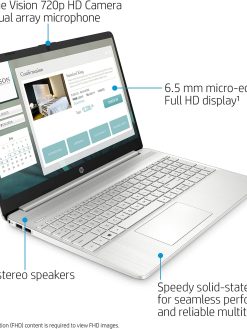 HP Pavilion 15.6" FHD Laptop (2022 Latest Model), AMD Ryzen 5 5500U (Beats i7-11370H), 16GB RAM, 512GB PCIe NVMe M.2 SSD, Thin & Portable, Micro-Edge & Anti-Glare Screen, Long Battery Life, Windows 11