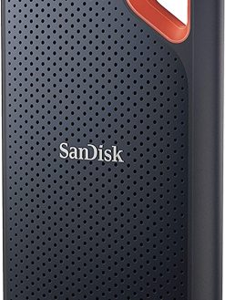 Sandisk 500Gb Extreme Portable Ssd Up To 1050Mb/S Usb C, 3.2 Gen 2 External Solid State Drive Sdssde61 500G G25, Blue, Ssd, G25