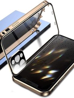 Anti-Peeping Case for iPhone 13 Pro Max 6.7" with with Built-in Privacy Screen Protector, Drop Test Military Grade Shockproof Full Body Clear Protective Cover