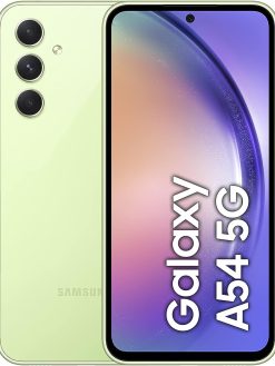 Samsung Galaxy A54 Dual SIM Mobile Phone Android, 8GB RAM, 128GB, Awesome Lime, 1 Year Manufacturer warranty, UAE VERSION