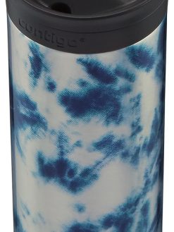 Contigo Huron Vacuum-Insulated Stainless Steel Travel Mug with Leak-Proof Lid, Keeps Drinks Hot or Cold for Hours, Fits Most Cup Holders and Brewers, 20oz 2-Pack, Blue Corn & Acid Wash