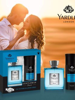Yardley London Gentleman Suave Perfumed Gift Set for Chivalrous Man Fragrance With Aromatic-Woody-Spicy Notes EDP perfume 100ml + Body Spray 150ml