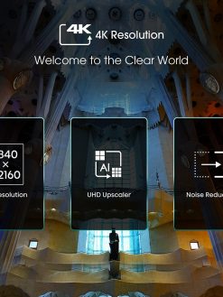 Hisense 43 Inch TV 4K UHD Smart TV, With Dolby Vision HDR, DTS Virtual X, YouTube, Netflix, Freeview Play & Alexa Built-in, Bluetooth & WiFi Black Model 43A6GTUK -1 Year Full Warranty.