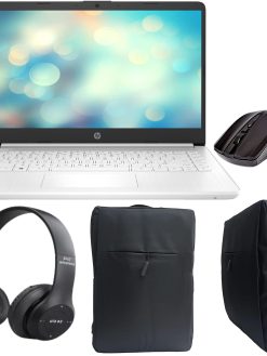 2023 Newest HP 14 Laptop With 14-Inch FHD Display, Core i5-1235U 12th Gen Processor /16GB DDR4 RAM/1TB SSD/Intel Iris XE Graphics/Windows10 With Laptop Bag + W/L Mouse + BT Headphone,snow white
