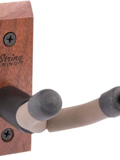 CC01V-BW Hardwood Home & Studio Wall Mount Violin Hanger - Black