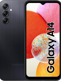 Samsung Galaxy A14, 128GB Storage, 4GB RAM, Black, UAE Version, Dual SIM, Android Smartphone