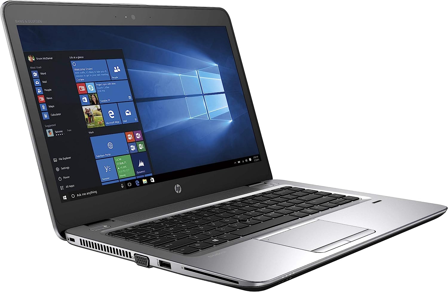 HP EliteBook 840 G4 14" HD Laptop, Core i5-7300U 2.6GHz, 16GB RAM, 512GB Solid State Drive, Windows 10 Pro 64Bit, Webcam (Renewed)