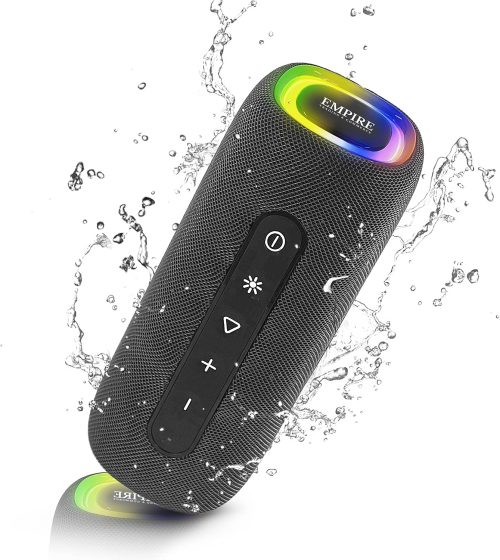 Empire Portable Bluetooth Speaker, IPX6 Waterproof Speaker Wireless