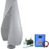 10000W Vertical Axis Wind Turbines Generator Kit, Vertical Axis Wind Turbine with Wind Solar Hybrid Controller for Home Use(12V 24V 48V)