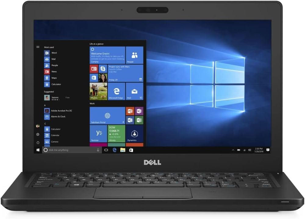 Dell Latitude 5280 Renewed Business Laptop | intel Core i5-7th Generation CPU | 8GB DDR4 RAM | 256GB SSD | 12.5 inch Display | Windows 10 Pro | 15 Days of IT-Sizer Golden Warranty (Renewed)
