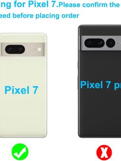 Awyidu 2 Pieces OEM Original Rear Camera Glass Lens Replacement for Google Pixel 7 with Adhesive Pre-Installed and Repair Tools Kit with Installation Manual (Total 2pcs Camera Glass Lens)